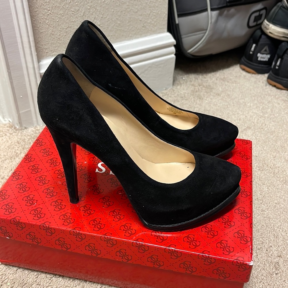 Suede Guess heels